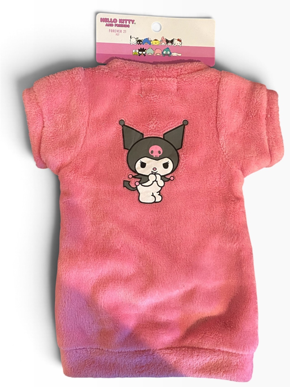 NEW HELLO KITTY AND FRIENDS FOREVER 21 DOG SWEATER SZ MEDIUM